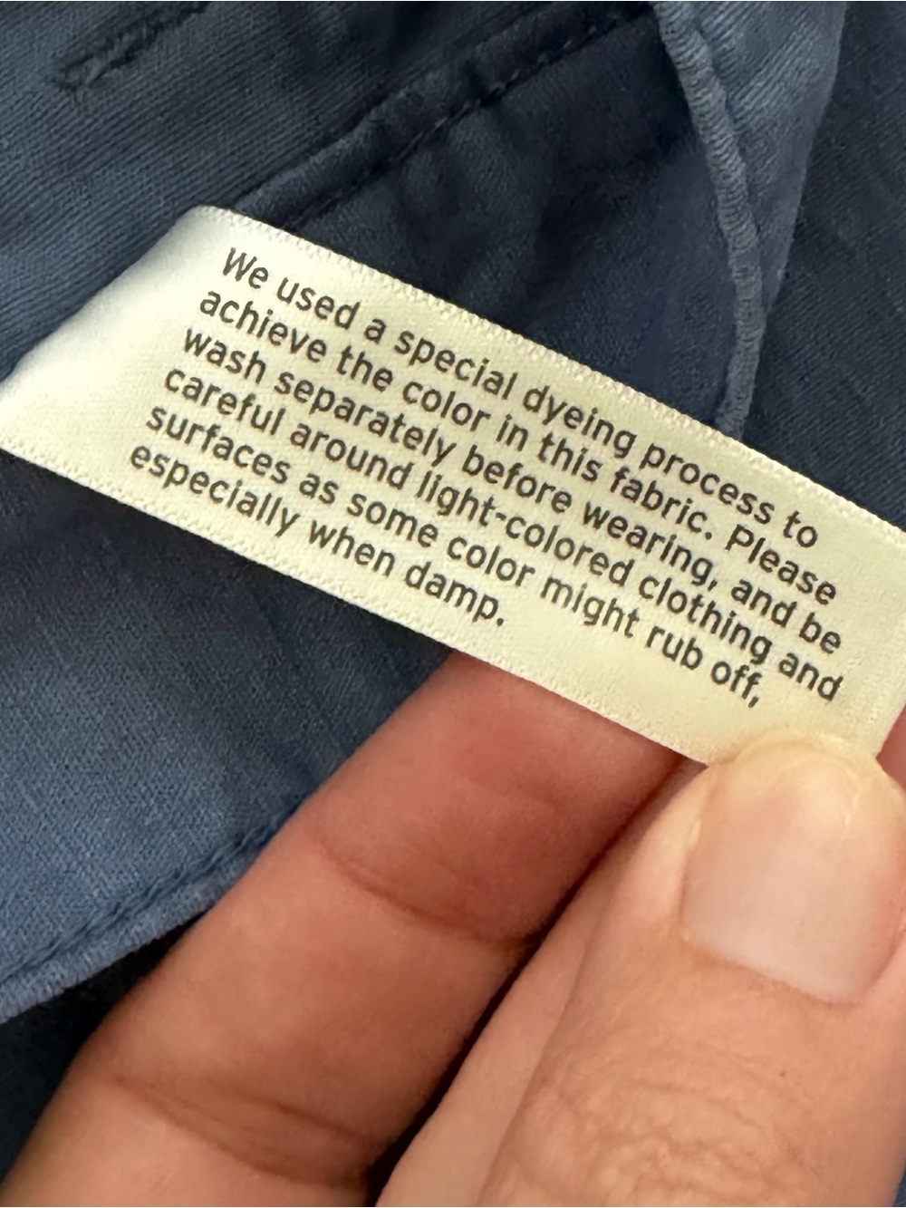 Eddie Bauer Womens Blue Chinos Straight Leg Pants 10 Tall EUC Hiking Outdoor - Picture 5 of 10